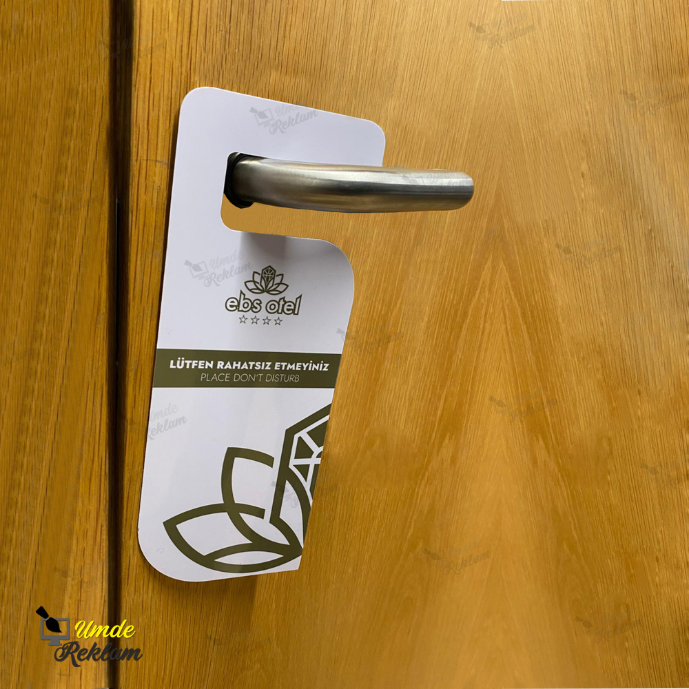 Baskılı PVC Otel DND Kartı